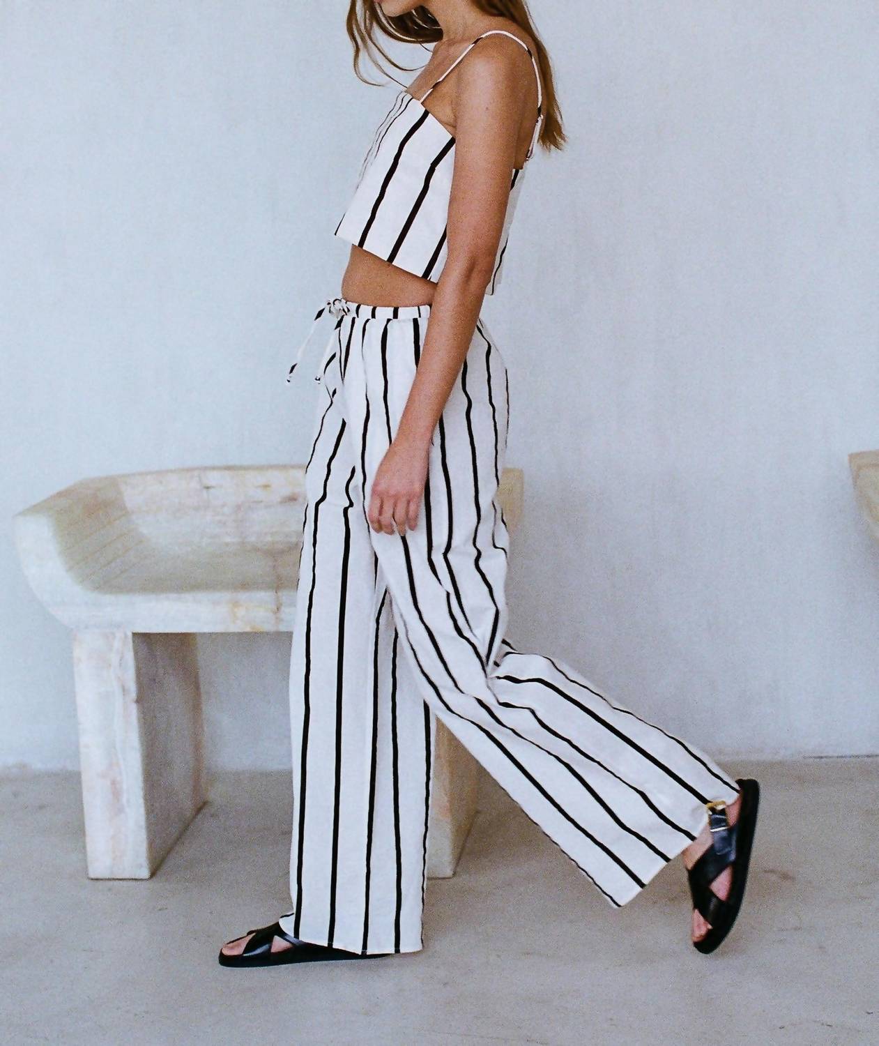 By Together - Kelsea Stripe Square Neck Top