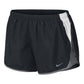 Shorts de corrida Nike Dry feminino cinza, tamanho médio
