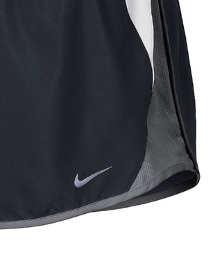 Shorts de corrida Nike Dry feminino cinza, tamanho médio