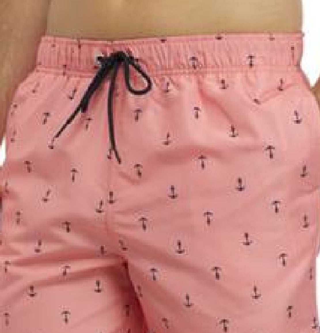 Calção de banho masculino Nautica com estampa de âncora e secagem rápida, tamanho GG, vermelho, 8 peças