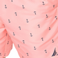 Calção de banho masculino Nautica com estampa de âncora e secagem rápida, tamanho GG, vermelho, 8 peças