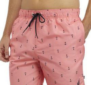 Calção de banho masculino Nautica Anchor Print 8 rosa tamanho XX-G