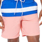 Calção de banho masculino Nautica Colorblocked 8, rosa, tamanho grande