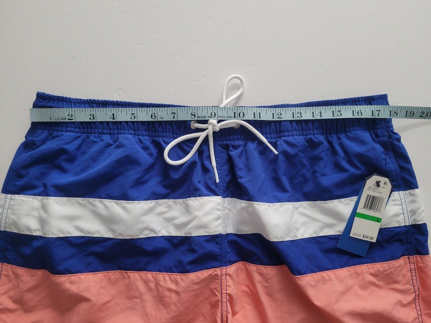 Calção de banho masculino Nautica Colorblocked 8, rosa, tamanho grande