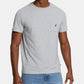 Camiseta masculina Nautica Classic Fit Solid com gola redonda e bolso, cinza, tamanho grande