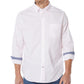 Camisa xadrez masculina Nautica Classic Fit, rosa, tamanho grande
