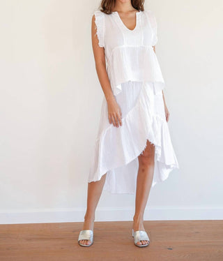 Starkx - Saia de algodão com babados