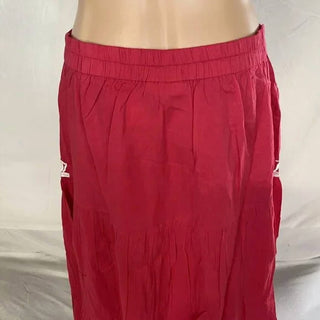 Chakeris - Women's Floral Embroidered Midi Skirt