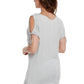 Angel - Beaded Cold Shoulder Top