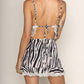 Et Clet - Zariah Zebra Mini Skirt