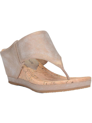 Donald Pliner Malone Wedge Chinelo Feminino Marrom Tamanho 10 M