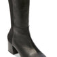 Botas femininas Steve Madden com salto bloco, pretas, tamanho 7 M