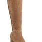 Botas femininas Steve Madden com salto bloco, marrom, tamanho 7 M