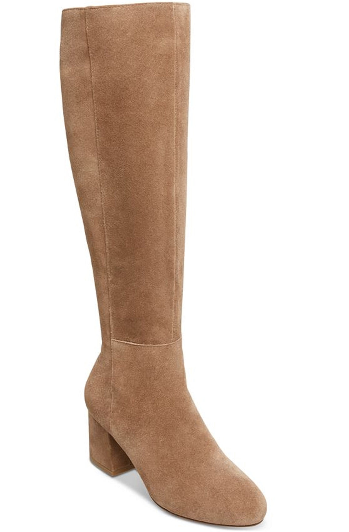 Botas femininas Steve Madden com salto bloco, marrom, tamanho 7 M