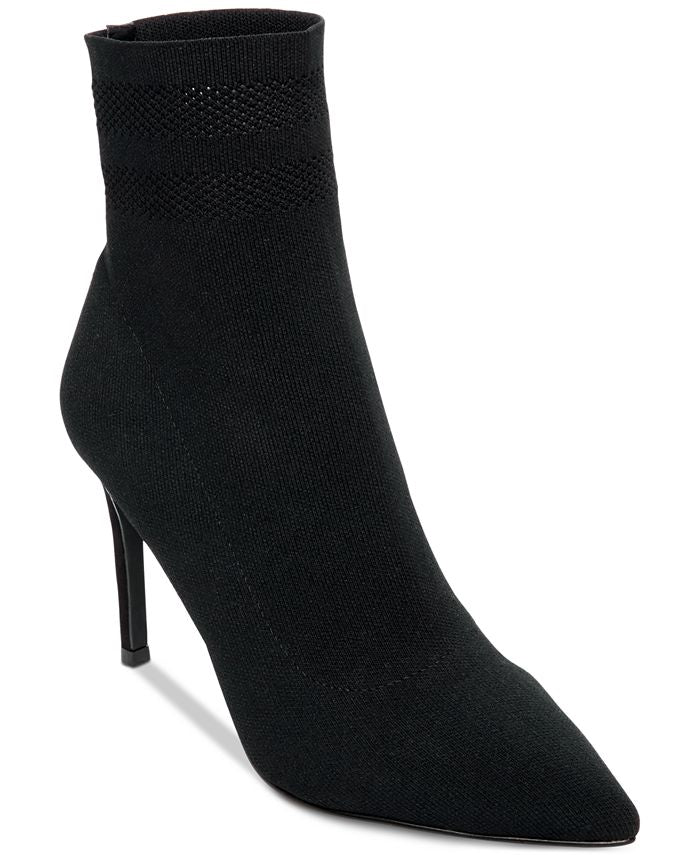 Botas femininas Steve Madden Cookie Sock pretas tamanho 6,5 M