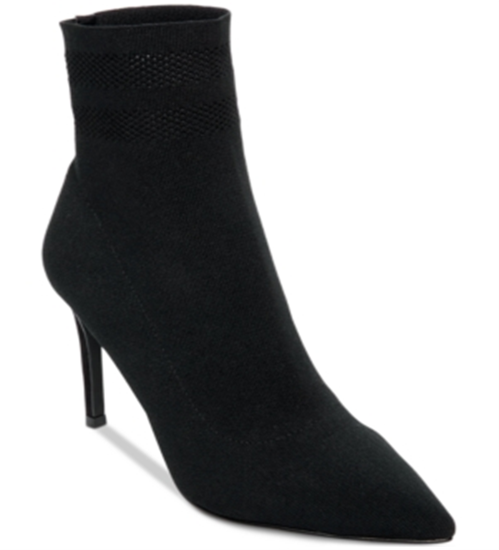 Botas femininas Steve Madden Cookie Sock pretas tamanho 6,5 M