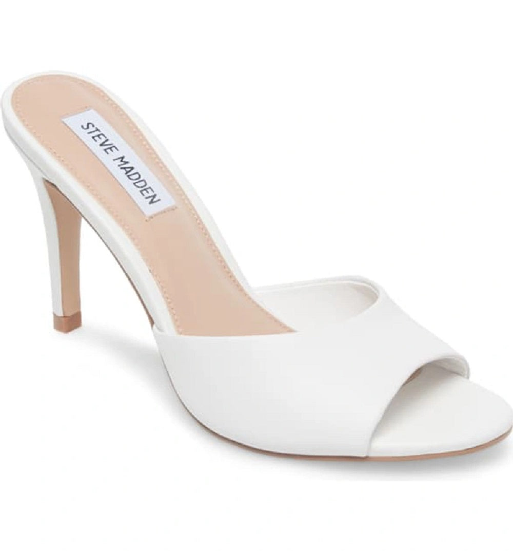Sandália Erin Feminina Steve Madden Branca Tamanho 8 M