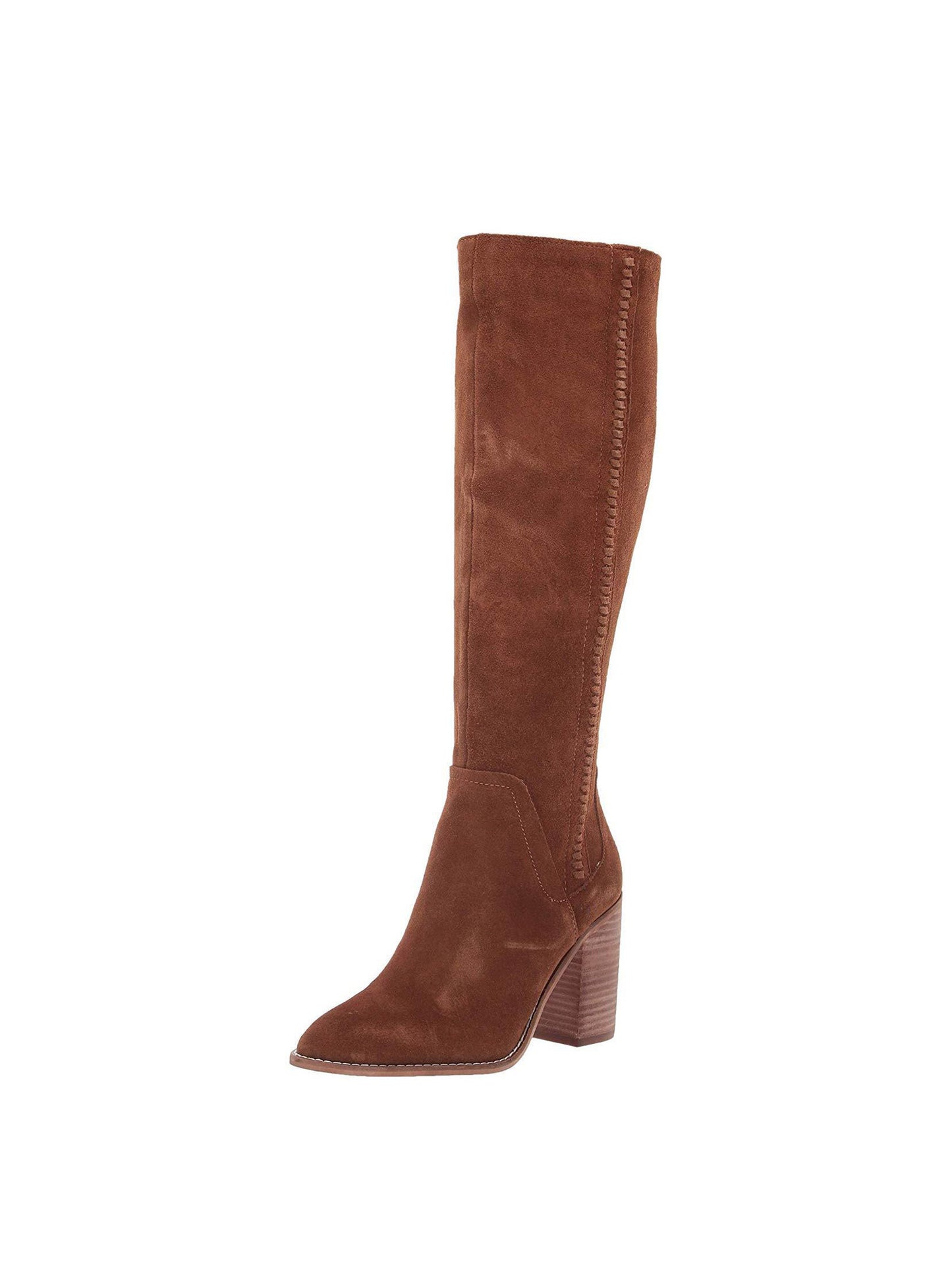 Steve Madden Roxana Bota de cano alto feminina marrom tamanho 7,5 M