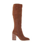 Steve Madden Roxana Bota de cano alto feminina marrom tamanho 7,5 M