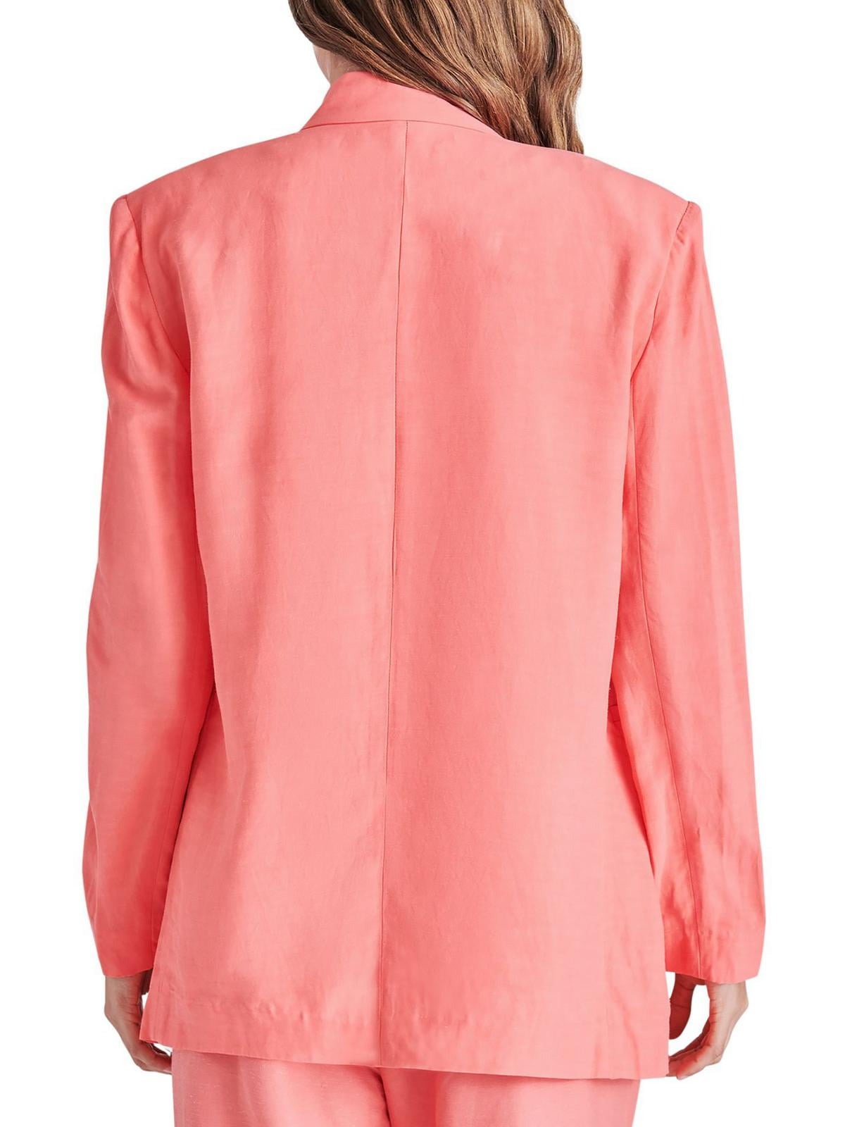 steve-madden-womens-ultra-fine-double-breasted-oversized-blazer-pink-size-medium