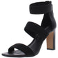 Steve Madden Salto Social Feminino Jelly Leather Tecido Preto Tamanho 9,5