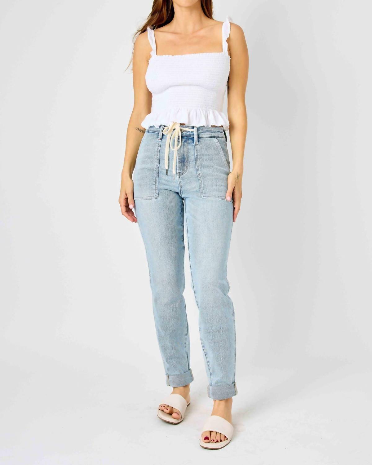 Judy Blue - High Waist Vintage Jogger Pants