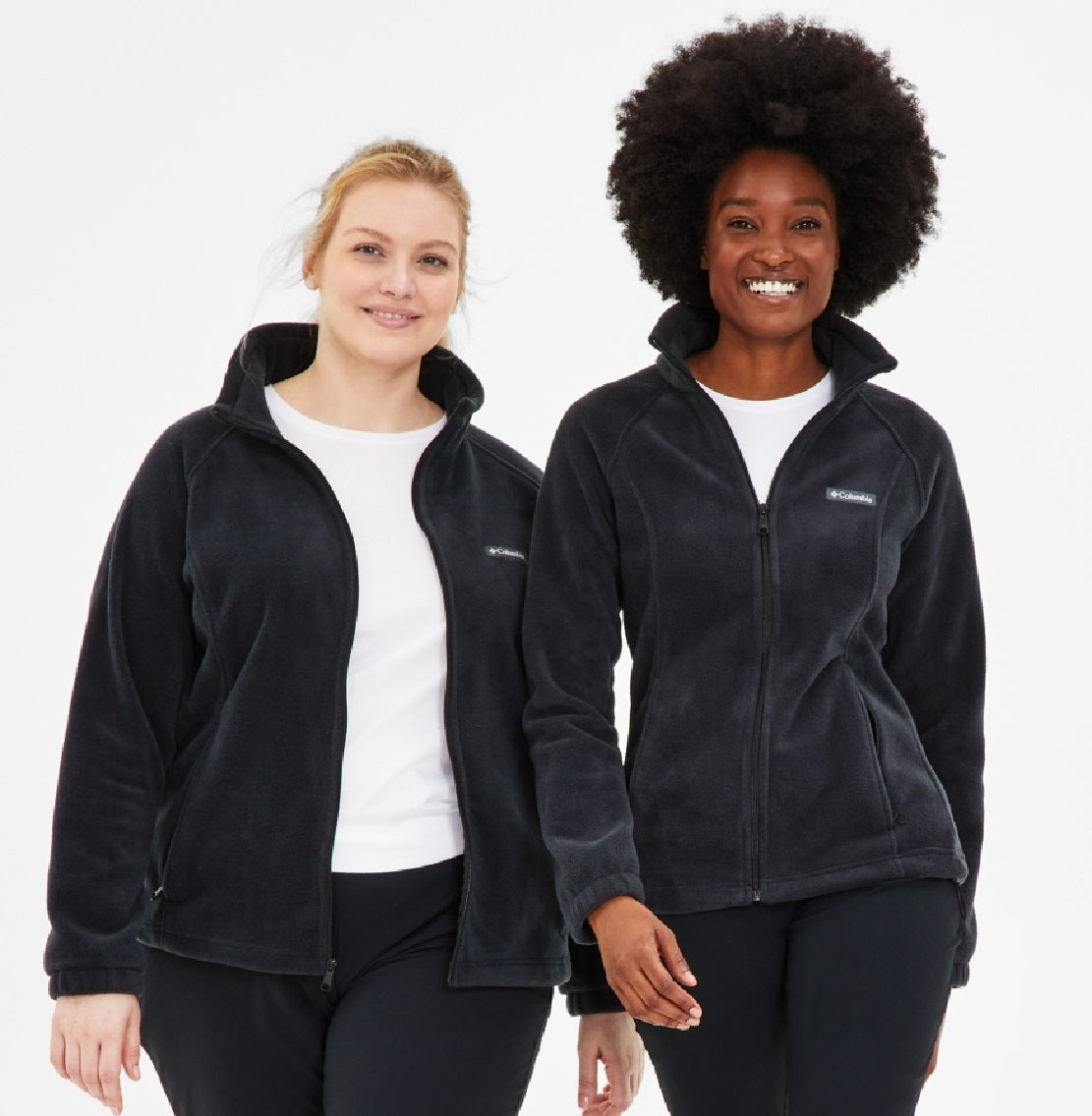 Jaqueta Columbia Benton Springs Fleece Feminina Preta Tamanho Grande