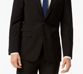 Calvin Klein Infinite Stretch Solid Slim Fit Terno Masculino Preto Tamanho 38