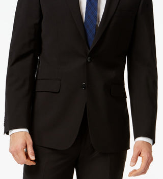 Calvin Klein Infinite Stretch Solid Slim Fit Terno Masculino Preto Tamanho 40