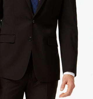Calvin Klein Infinite Stretch Solid Slim Fit Terno Masculino Preto Tamanho 48