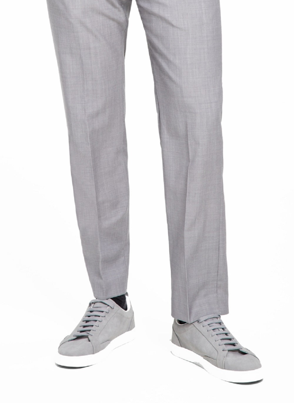 Calça Calvin Klein Masculina Infinite Stretch Solid Slim Fit Cinza Tamanho 36x30