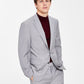 Calvin Klein Infinite Stretch Solid Slim Fit Terno Masculino Cinza Tamanho 38