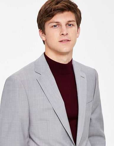 Calvin Klein Infinite Stretch Solid Slim Fit Terno Masculino Cinza Tamanho 38