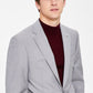 Calvin Klein Infinite Stretch Solid Slim Fit Terno Masculino Cinza Tamanho 42