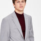Calvin Klein Infinite Stretch Solid Slim Fit Terno Masculino Cinza Tamanho 44
