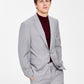 Calvin Klein Infinite Stretch Solid Slim Fit Terno Masculino Cinza Tamanho 44