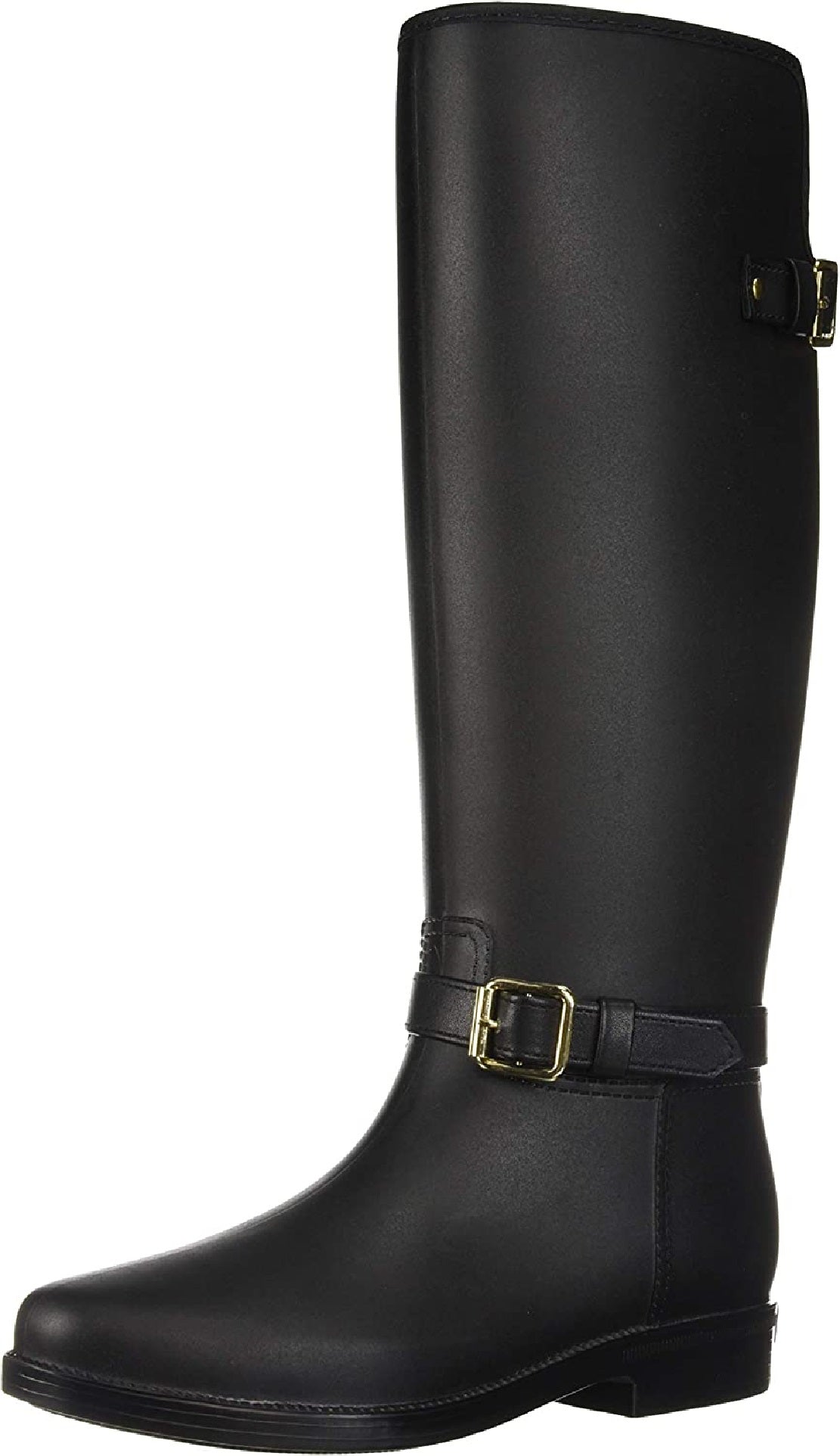 Botas de chuva femininas Aerosoles Martha Stewart Fairfield pretas tamanho 8 M