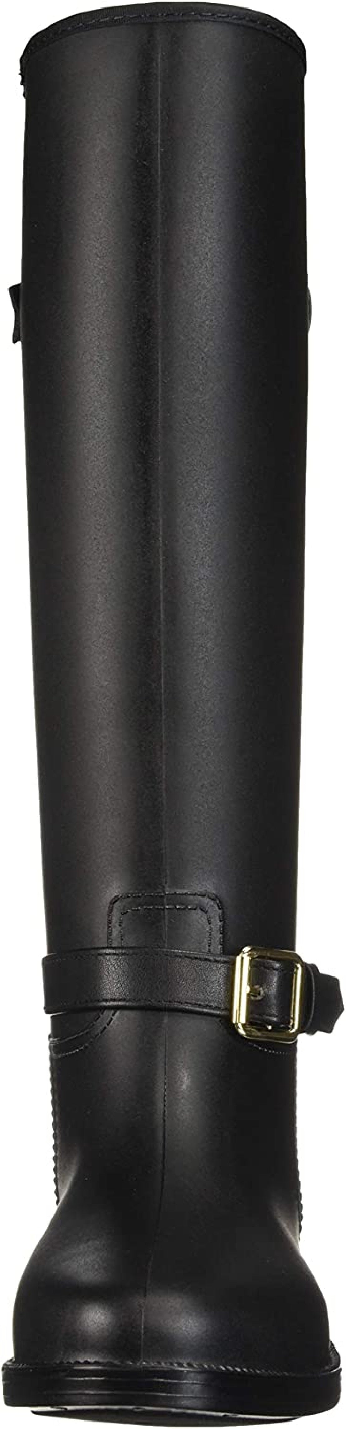 Botas de chuva femininas Aerosoles Martha Stewart Fairfield pretas tamanho 8 M