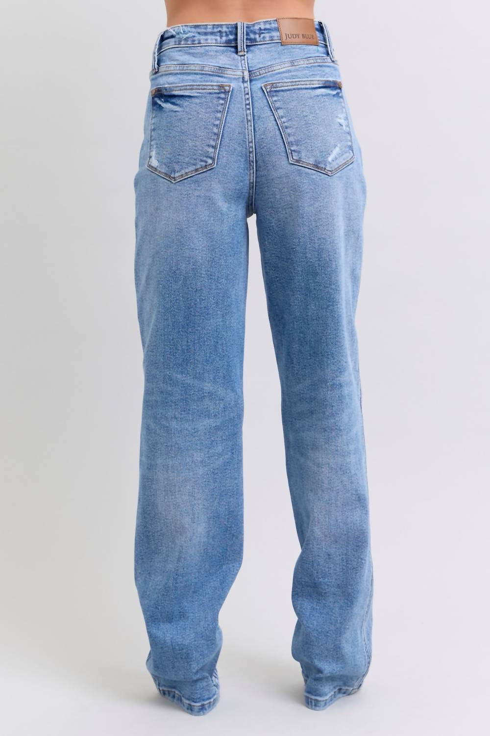 Judy Blue - Rigid Magic Criss-cross Waistband Straight Jeans