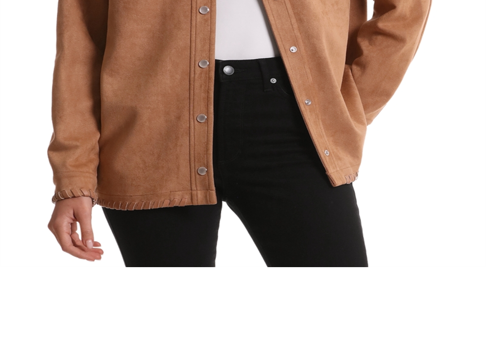 Bagatelle Camurça Artificial Shacket Camelo