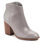 Botas femininas Lucca Lane Kana Leather bico redondo cano médio cinza tamanho 8