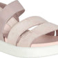 Sandália Rasteira ECCO Yuma Feminina em Nubuck Cinza - Tamanho Específico