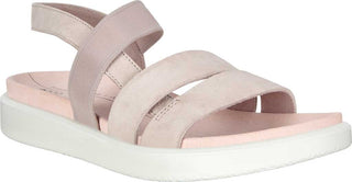 Sandália Rasteira ECCO Yuma Feminina em Nubuck Cinza - Tamanho Específico