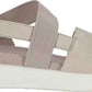 Sandália Rasteira ECCO Yuma Feminina em Nubuck Cinza - Tamanho Específico