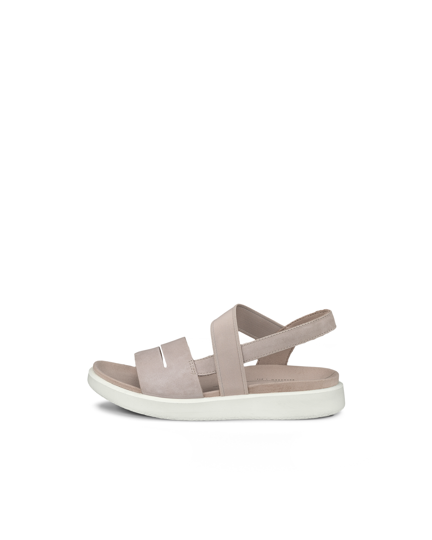 Sandália Rasteira ECCO Yuma Feminina em Nubuck Cinza - Tamanho Específico