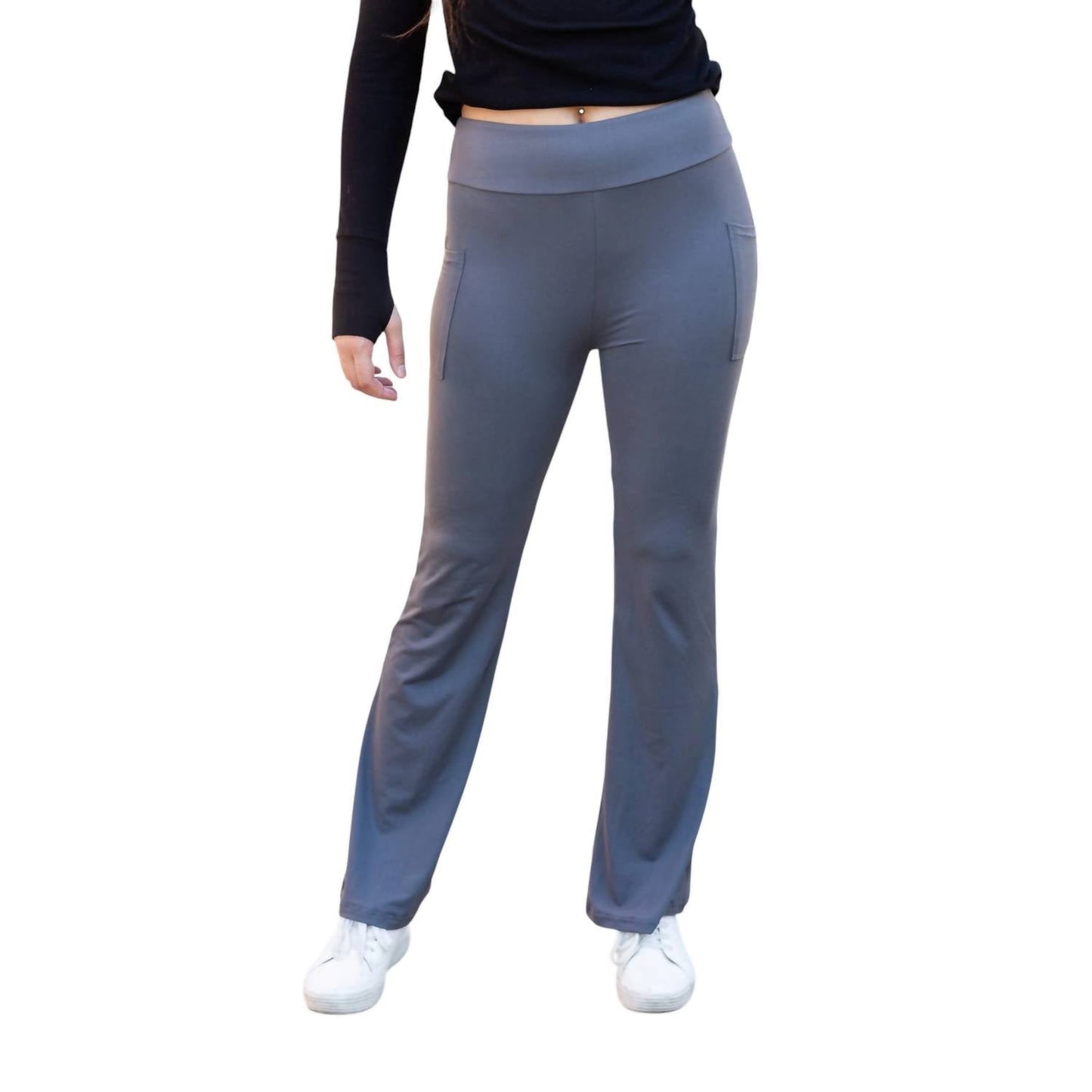 Julia Rose - Cassie Bootcut Leggings with Pockets
