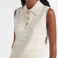 Frame - Cable Polo Wool Sweater Vest