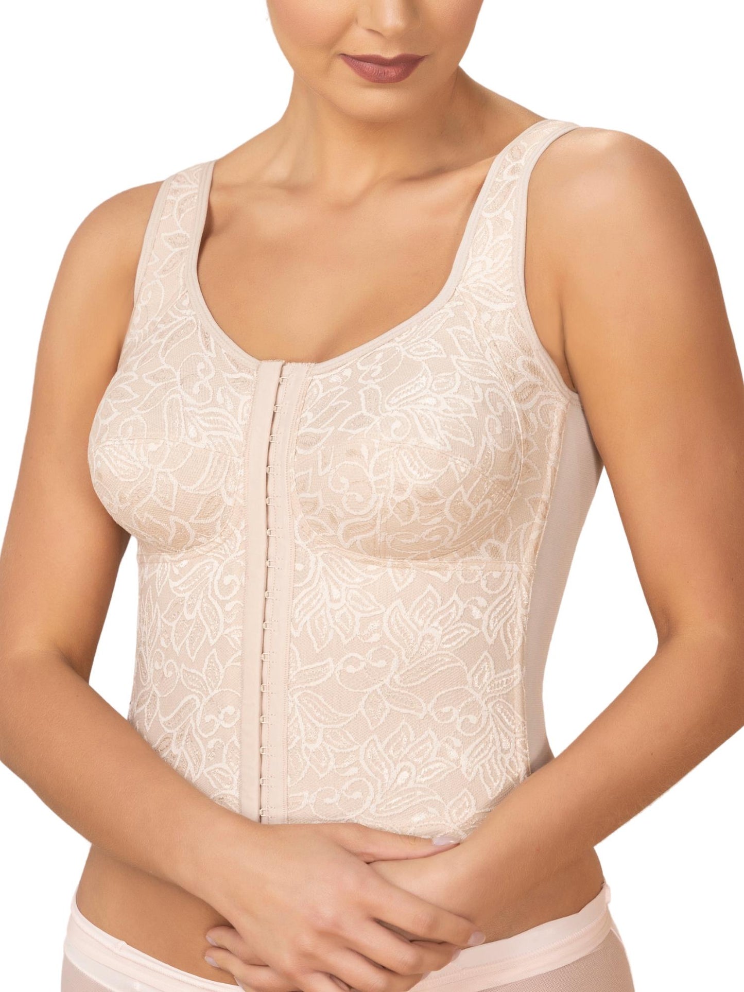 Siluets - Women's Longline Posture Corrector Bra With Padded Straps