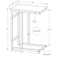 Accent Table, C-Shaped, Contemporary & Modern, Versatile Use