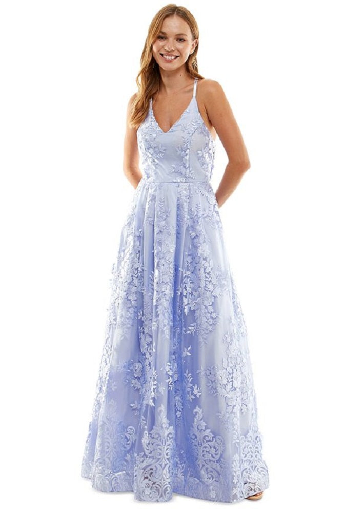 Vestido infantil bordado floral BCX, roxo, tamanho 9